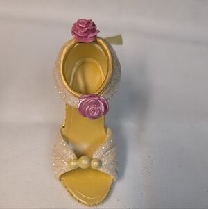 Disney Gold and Glitter Belle Shoe Ornament